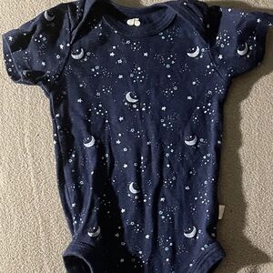 Navy Blue Moon and Stars Kids One Piece